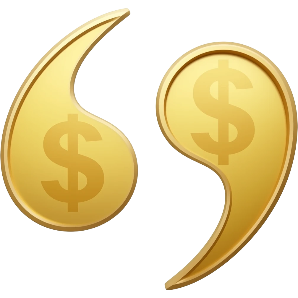 quote with a dollar sign emoji