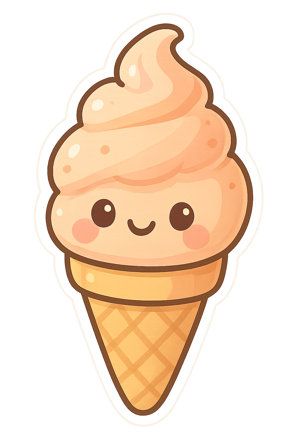 Ice cream cone emoji