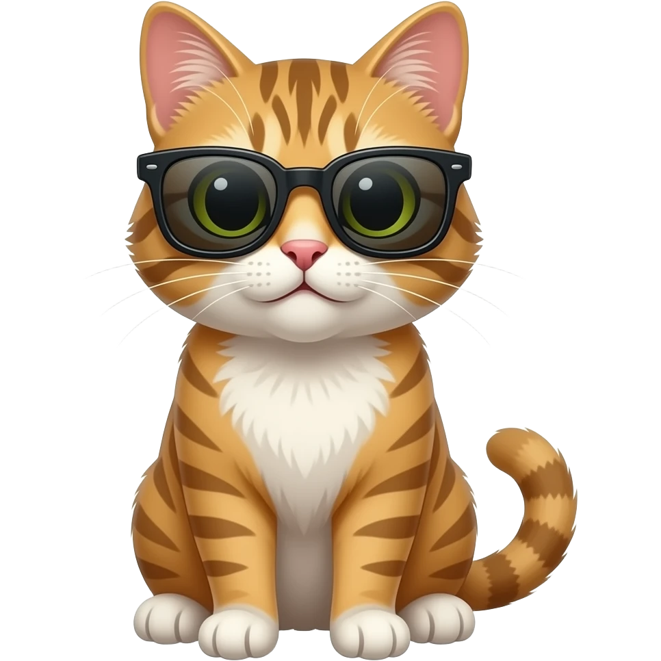 Cat wearing sunglasses emoji