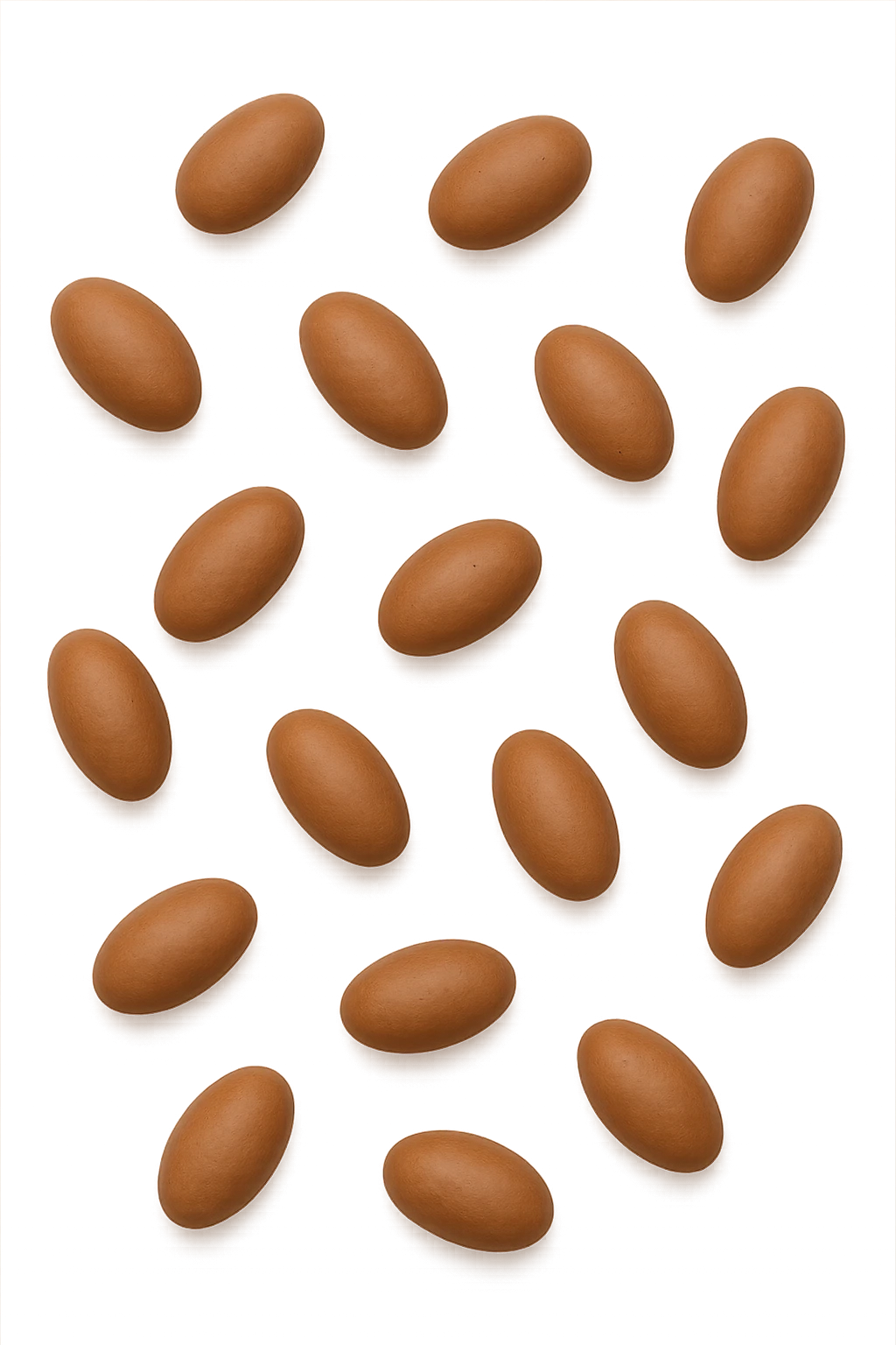 feci a palline leggermente allungate viste dall'alto emoji