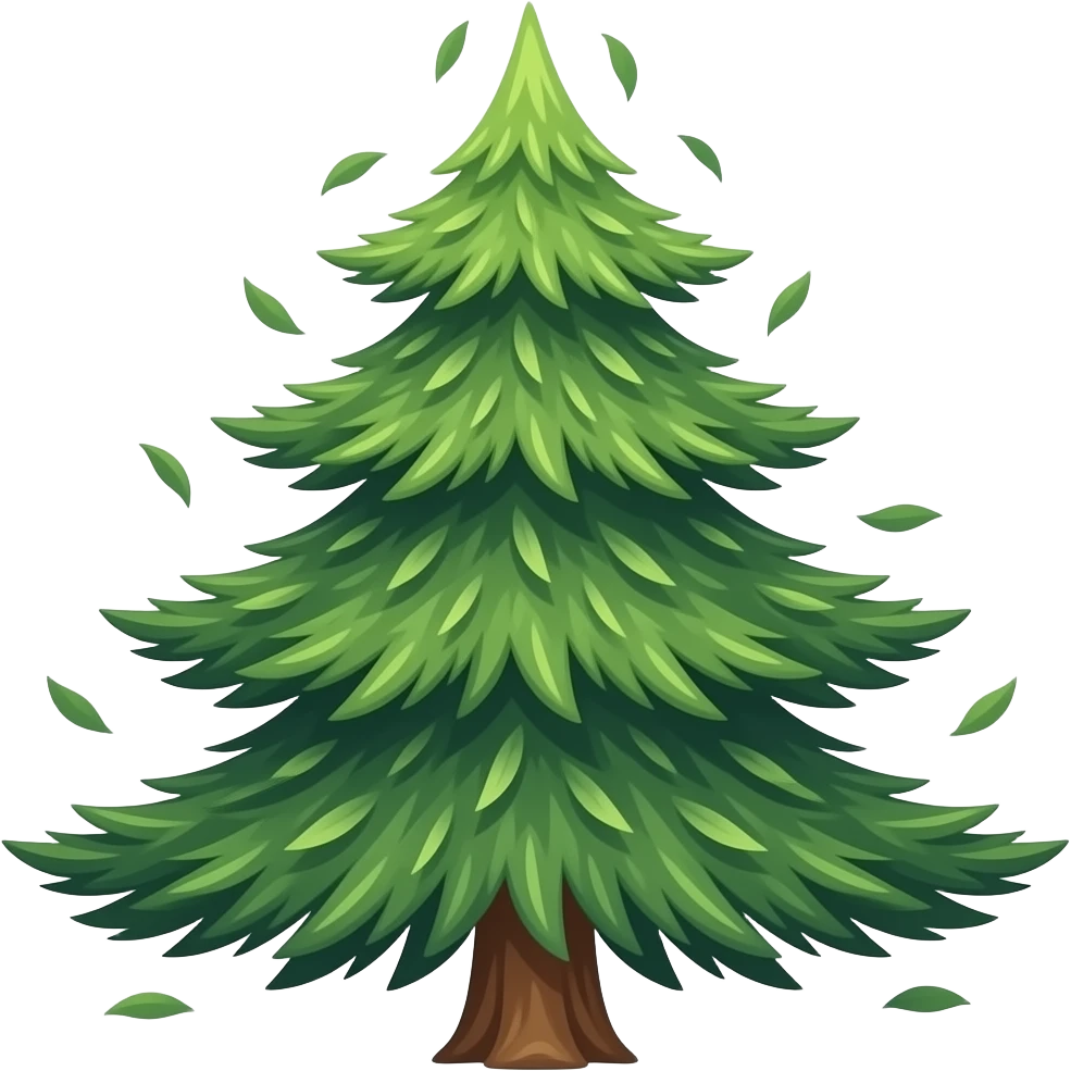 a pine tree dancing emoji