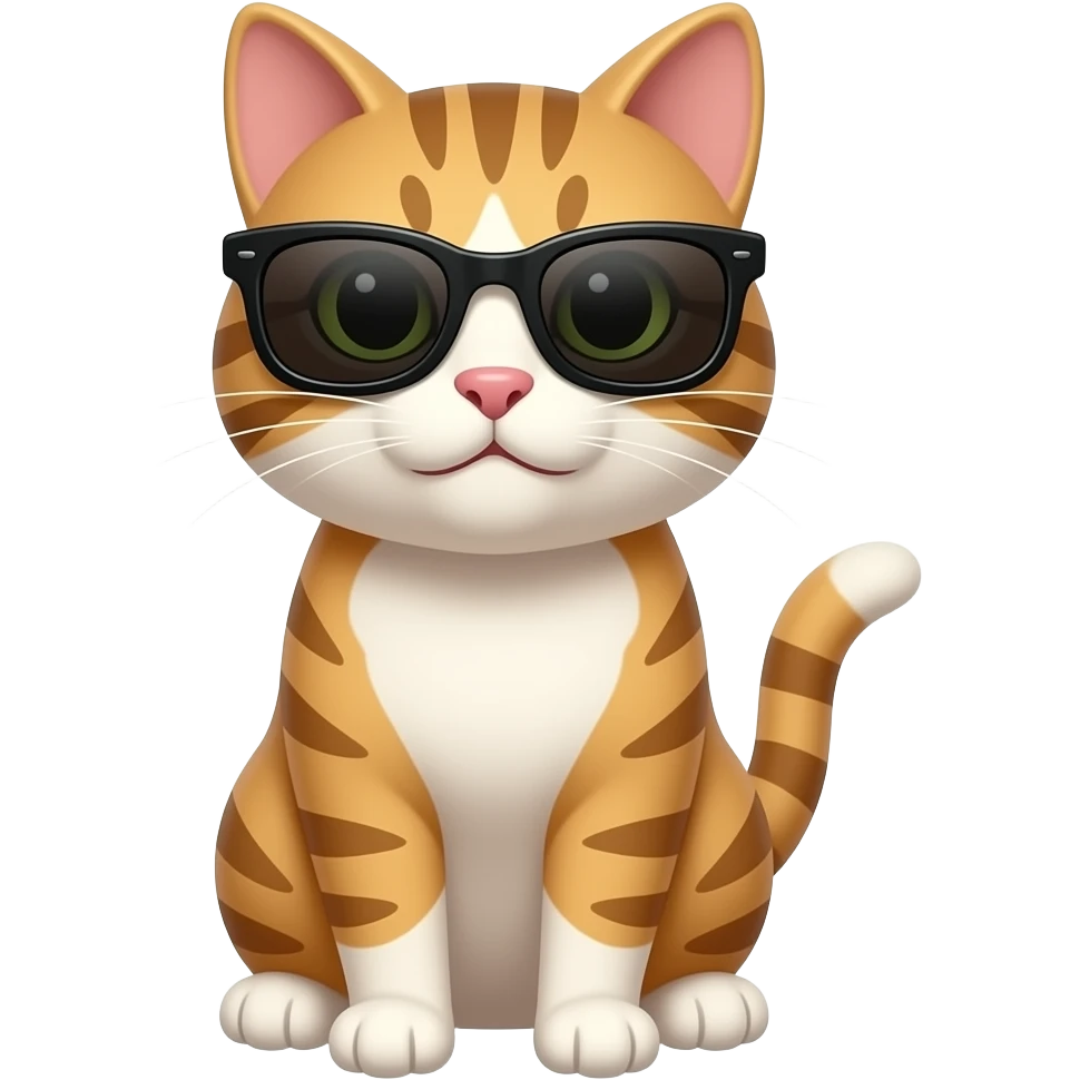Cat wearing sunglasses emoji