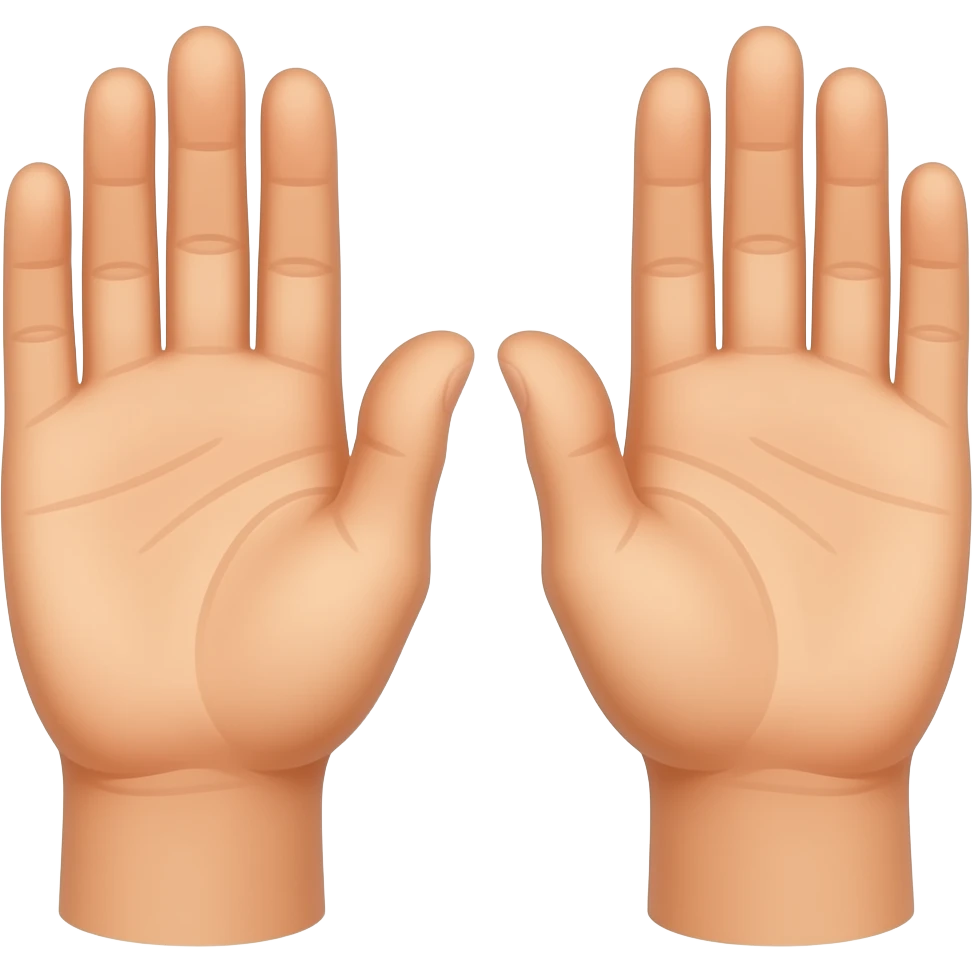 hands front view emoji