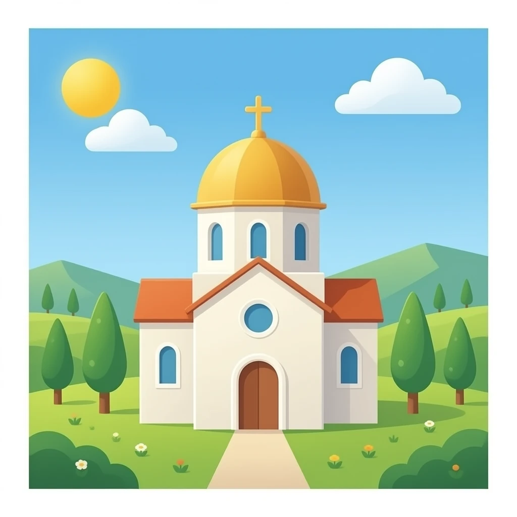 churches with dome emoji