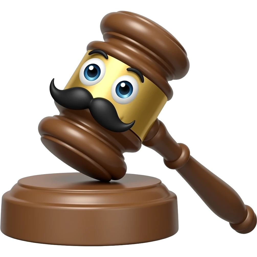court hummer with eyes and mostache emoji