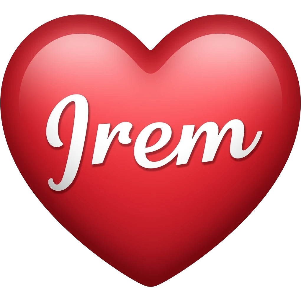 İçinde İrem yazan kalp emoji