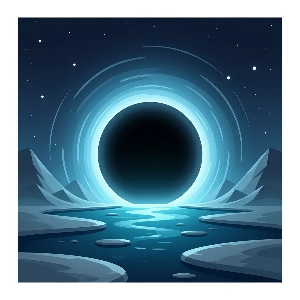 fondo de viajes por el tiempo agujeros negros emoji