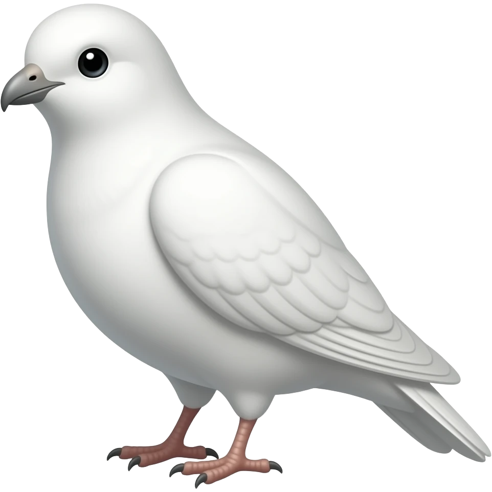 Bird White Male emoji