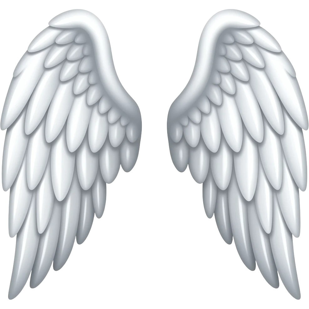 Two angel's wings emoji