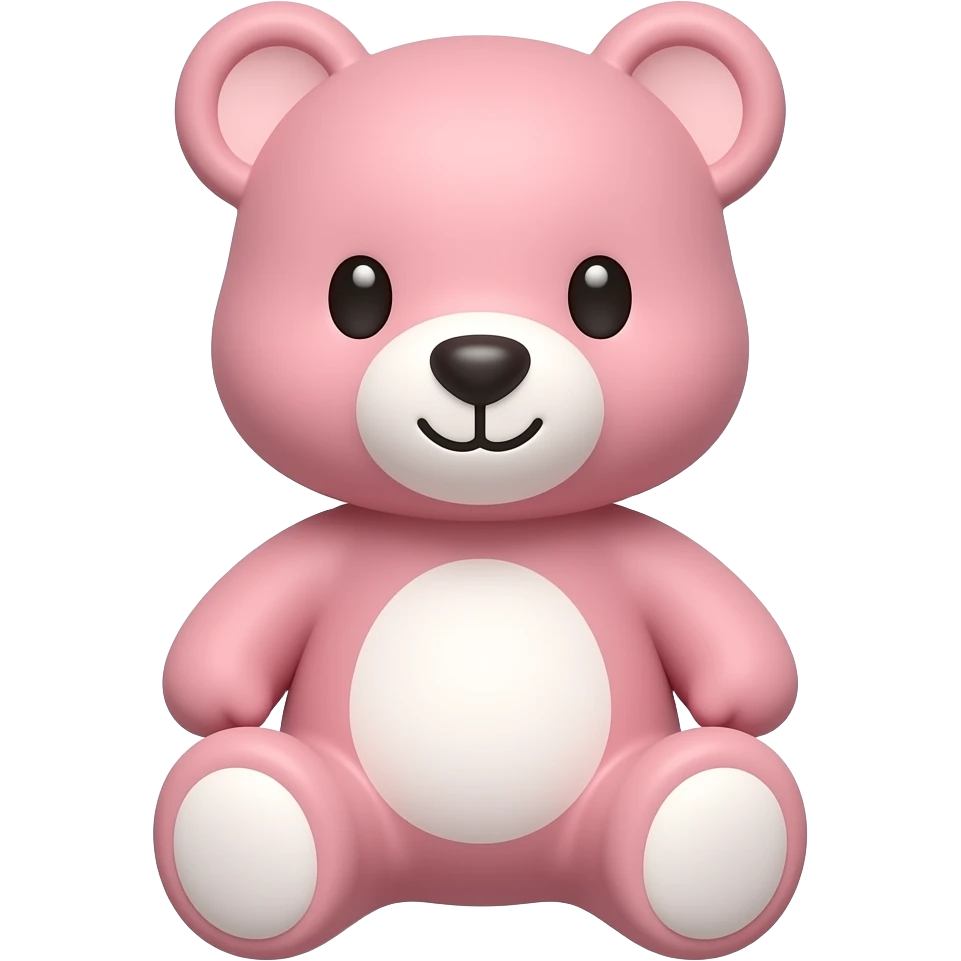 pink teddy bear emoji