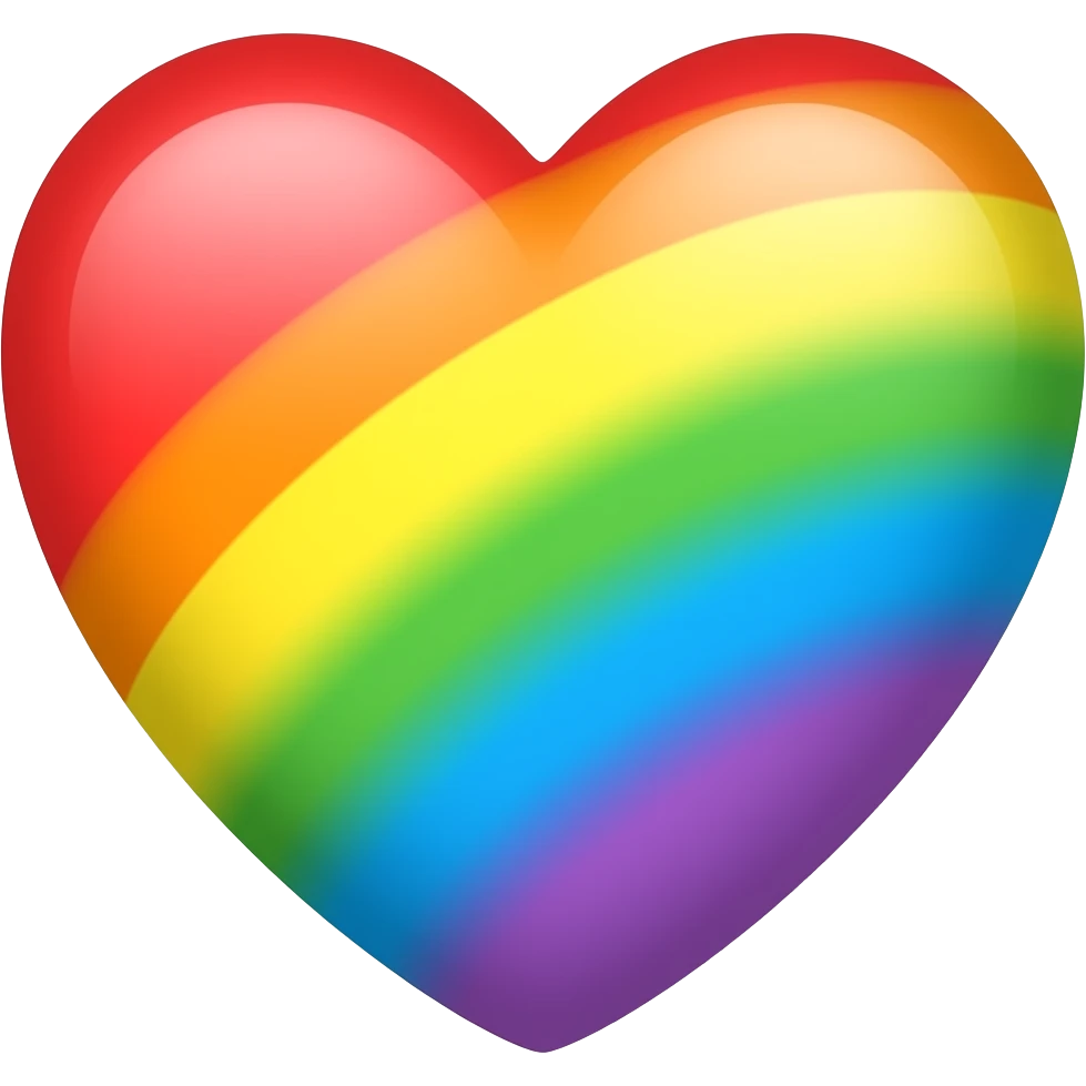 Rainbow heart emoji