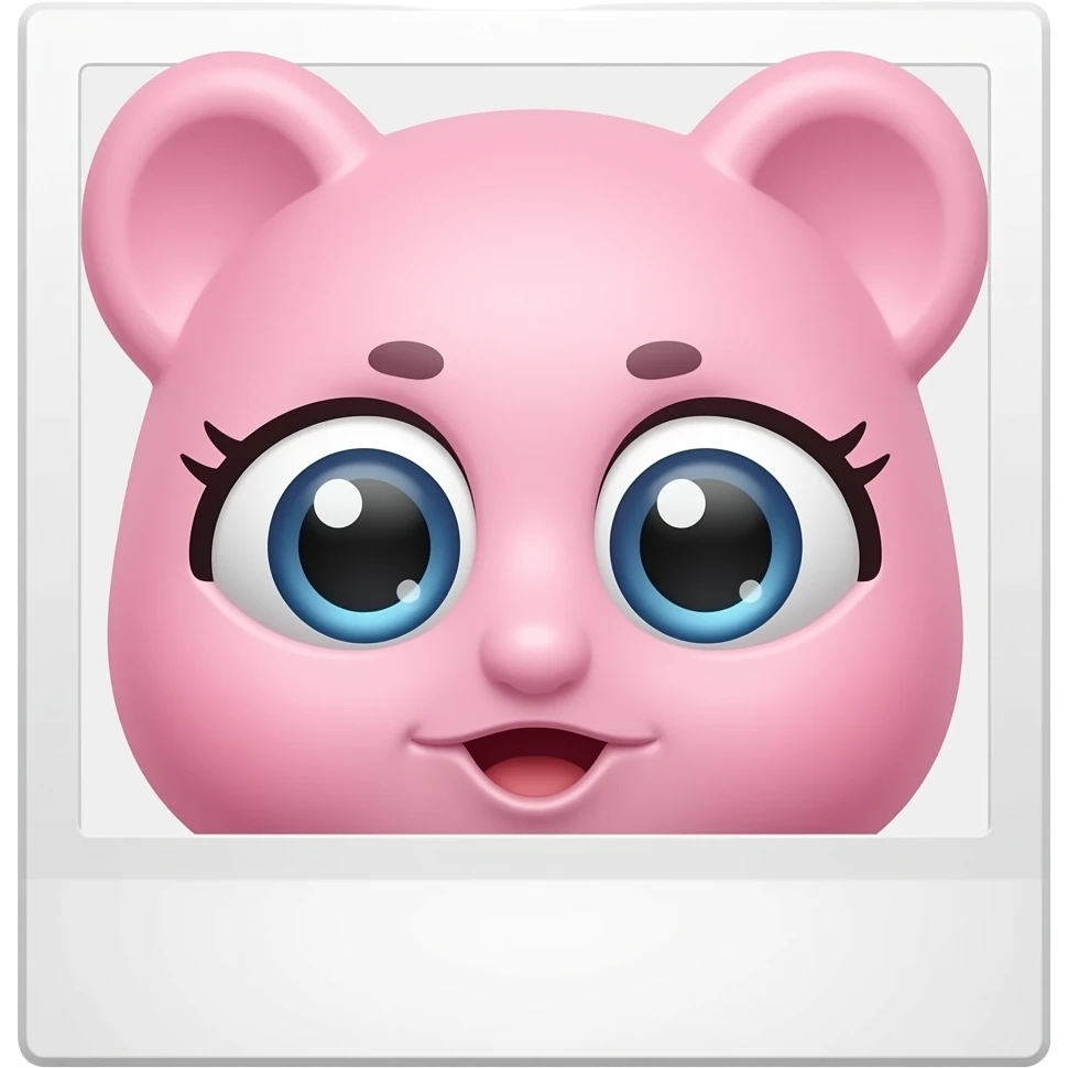 Pink polaroid emoji