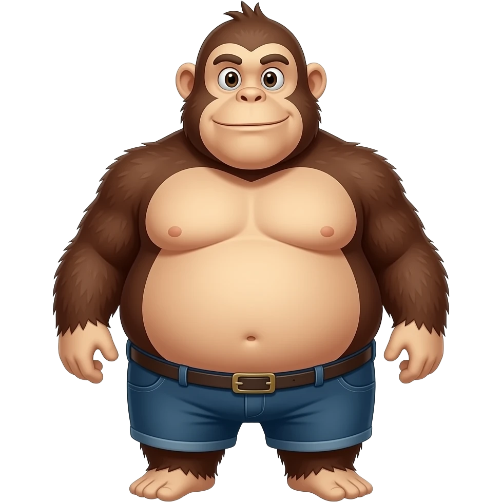 The monkeyBob fat super chubby emoji