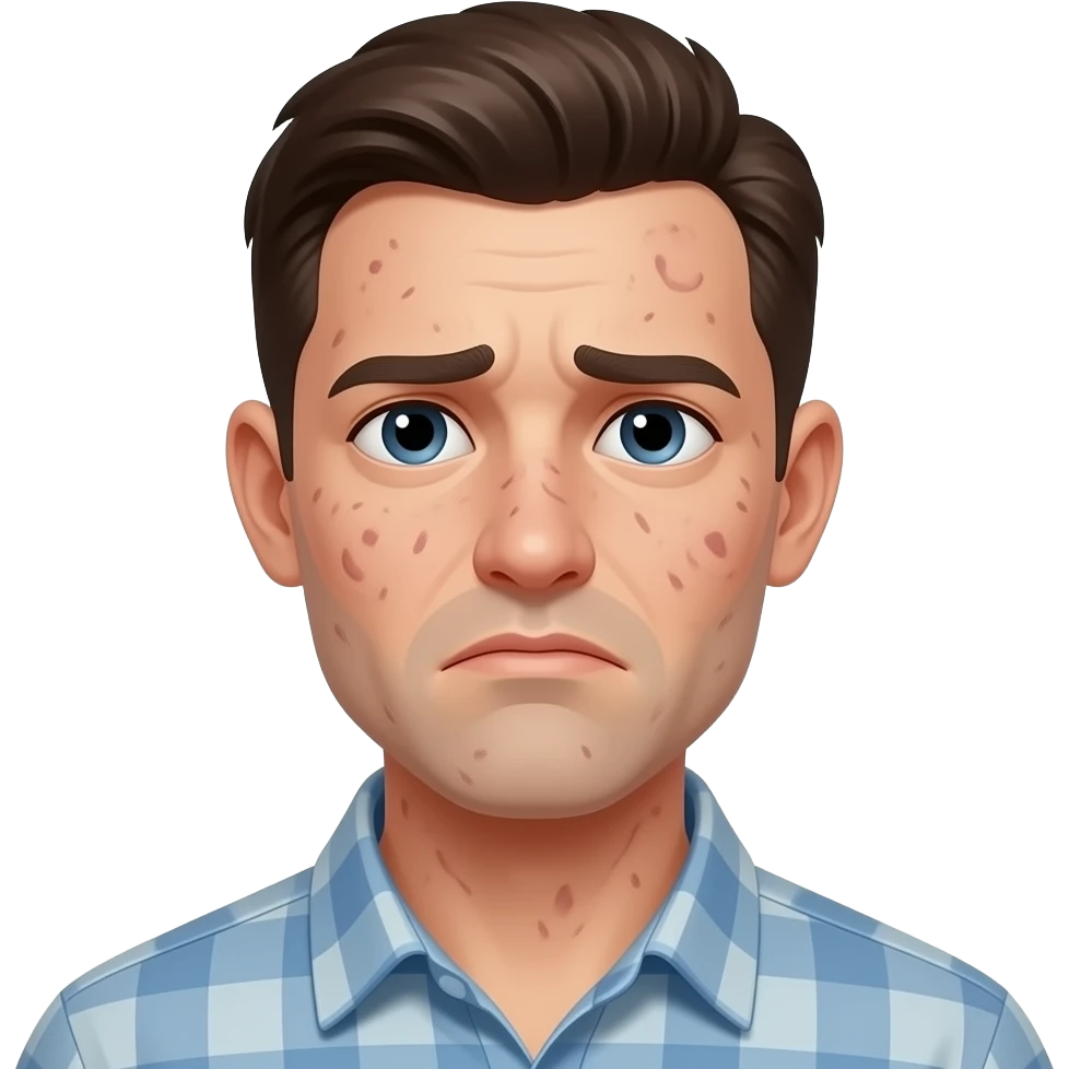 harsh Measles man sad emoji