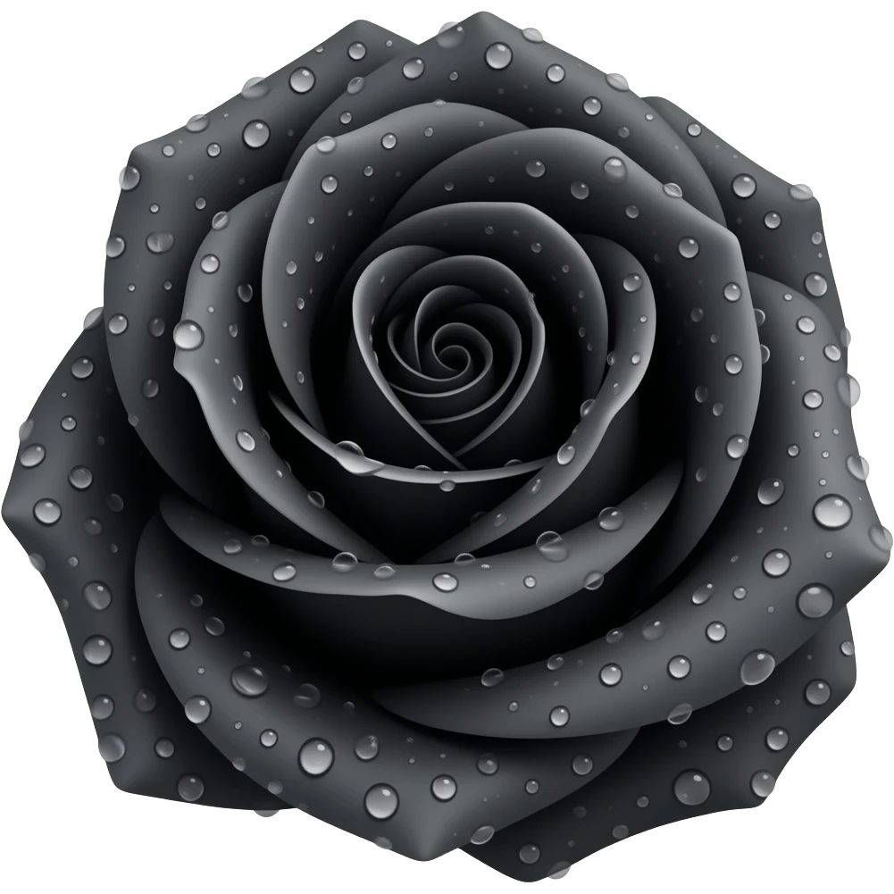 Black rose emoji