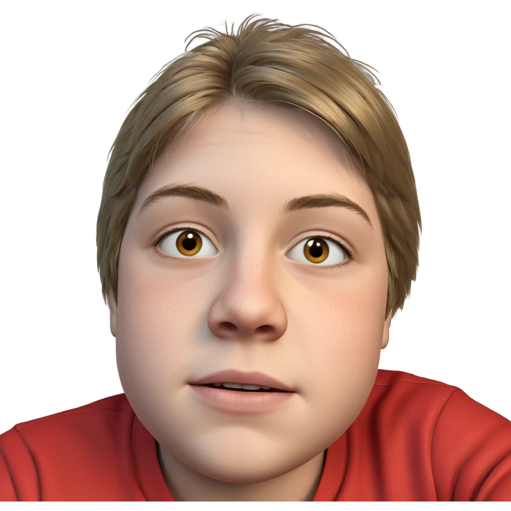 realistic portrait of boy emoji
