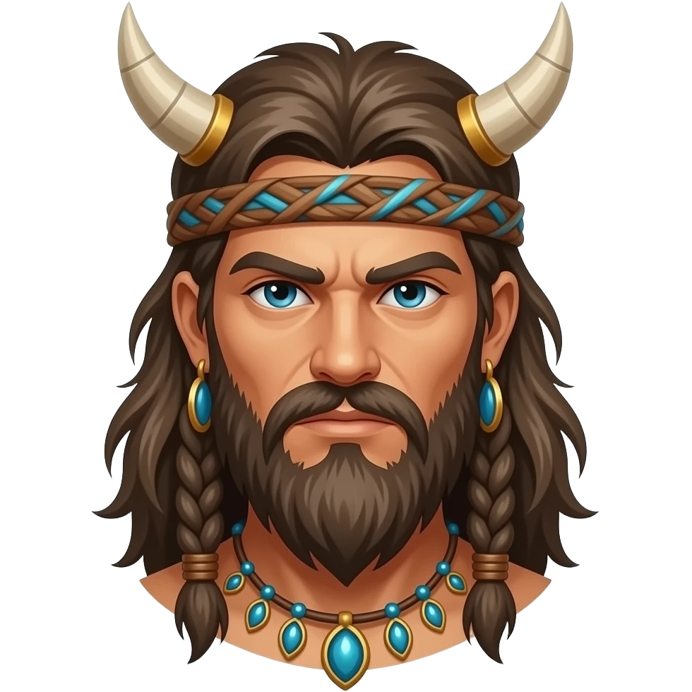 A savage shaman emoji