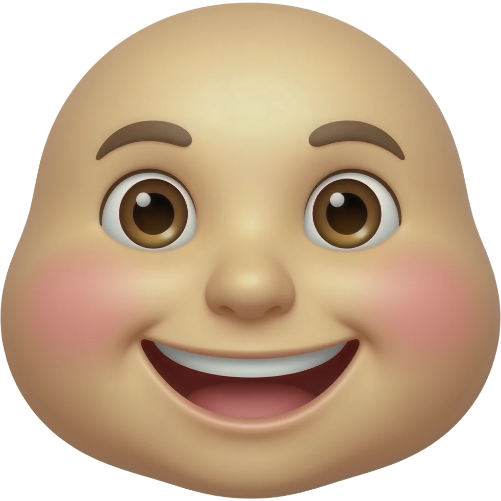 emogi com buchechas rosadas emoji