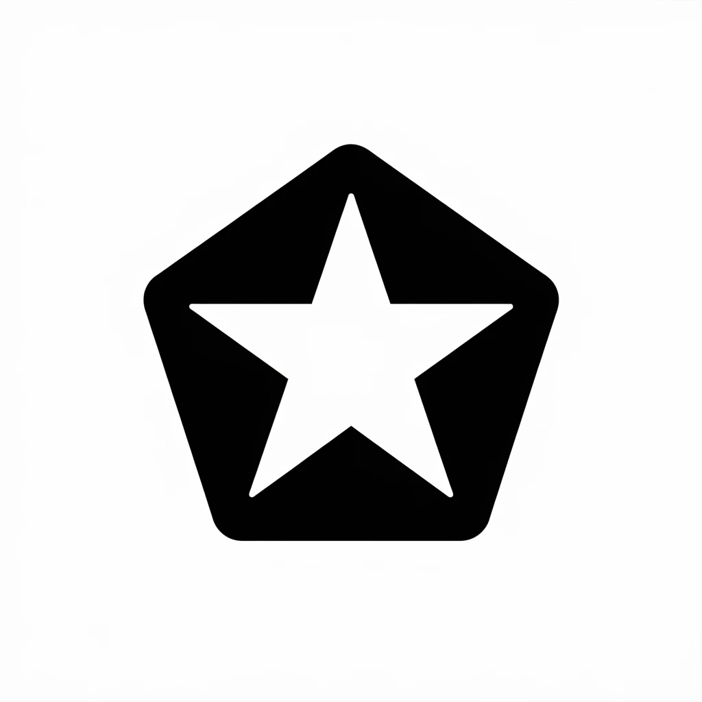 Pentagon icon black silhouette emoji