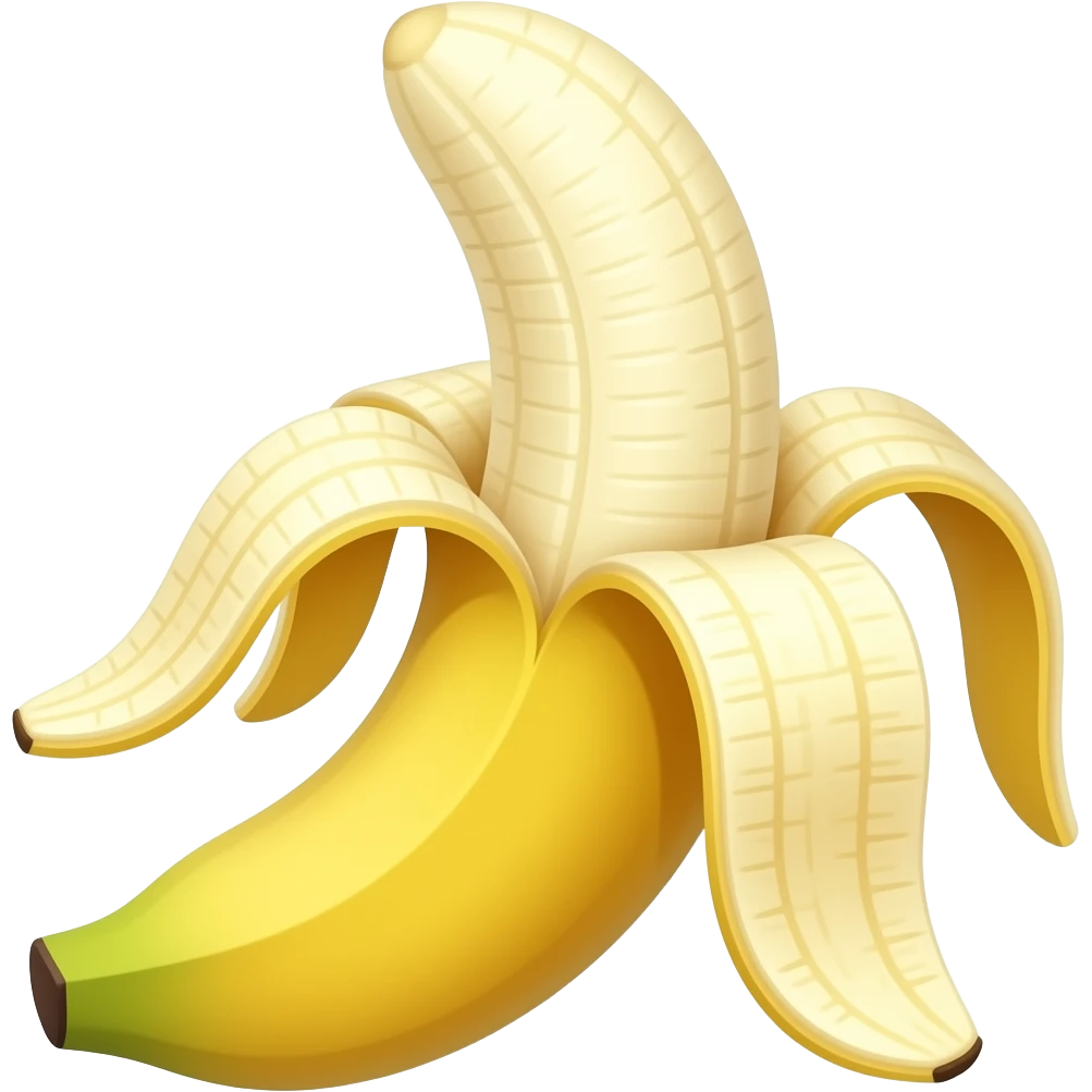 Peeled banana emoji
