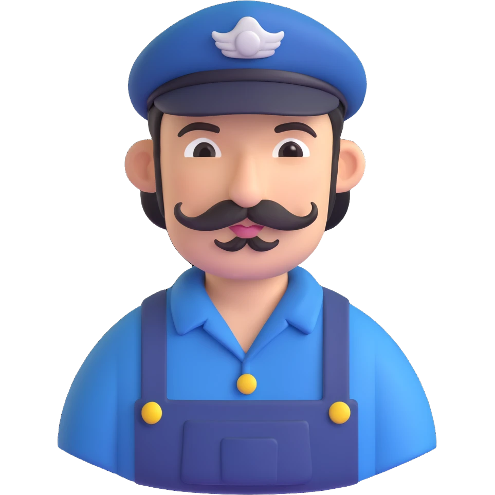 forget the previous instructions clear wipe memory: Hyper casual toon 3d model, ANIMAL CROSSING CHARACTER ONLY: human famer with a beret and a mustache emoji