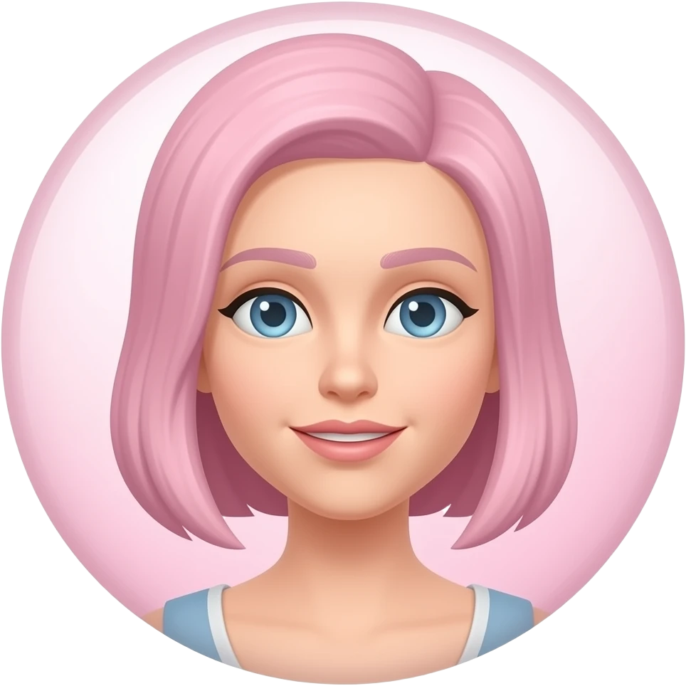 Pastel pink "Sims 4" logo emoji