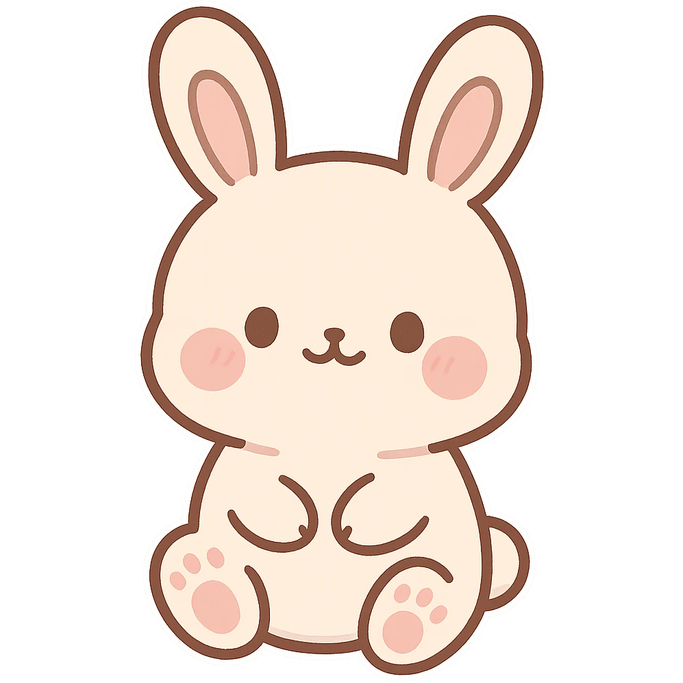 Cute bunny emoji