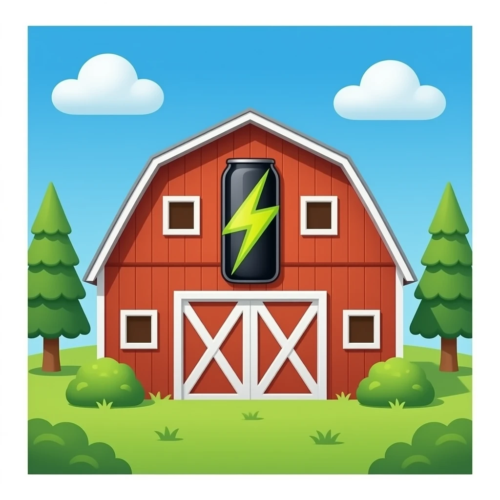 Energy drink barn emoji
