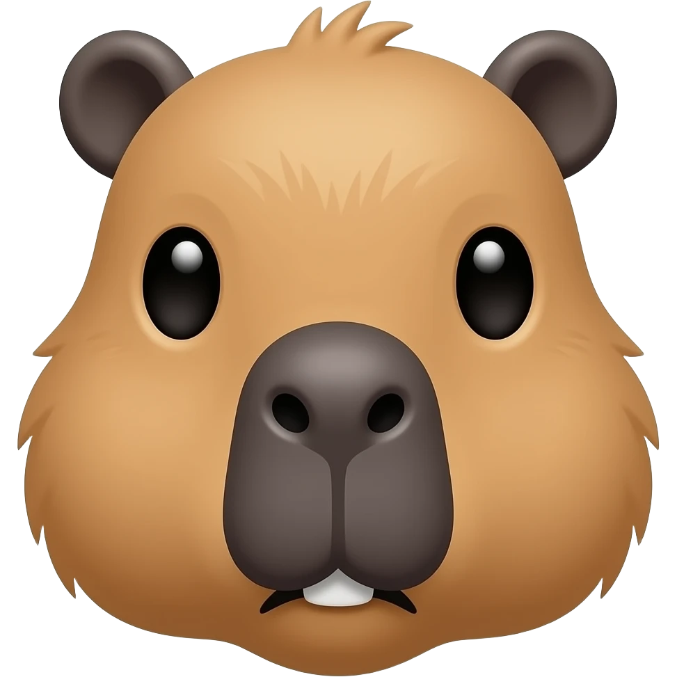 Capybara head emoji