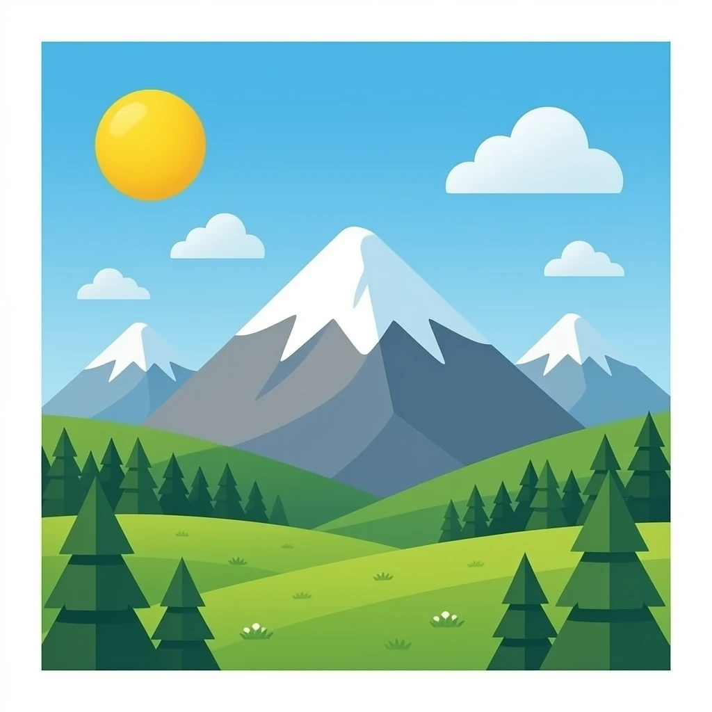 згенеруй скелясту гору emoji