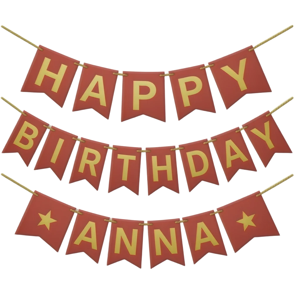 HAPPY 21ST BIRTHDAY ANNA BANNER emoji