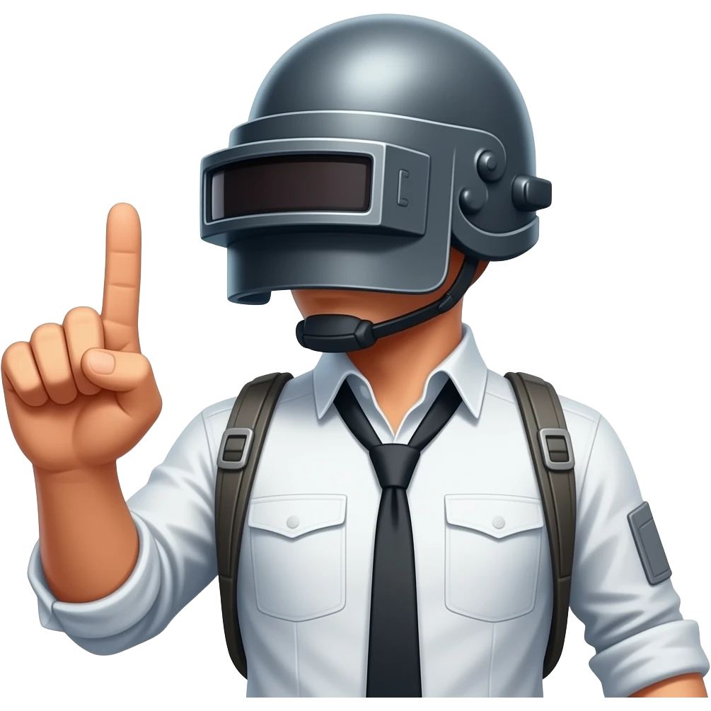 Built a sticker of pubg character telling yes emoji