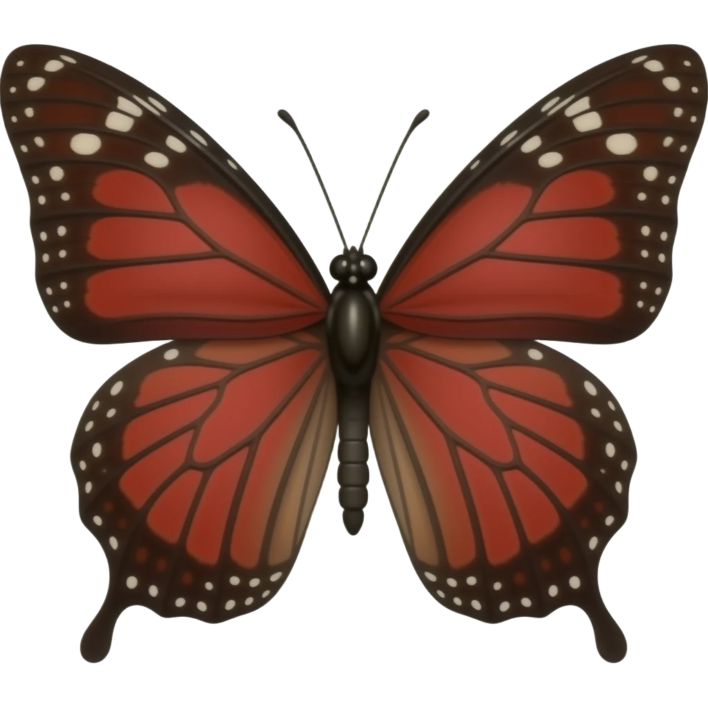 red butterfly emoji