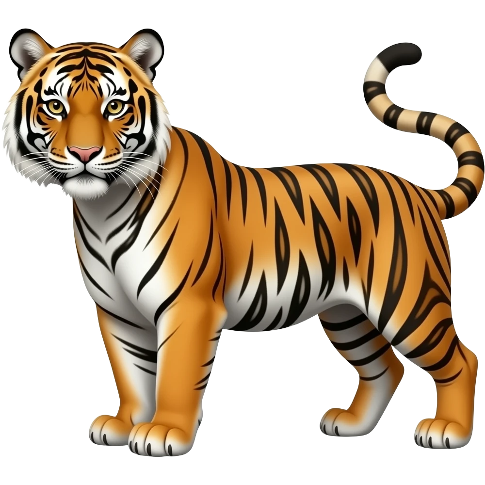 Cartoon tigeress emoji