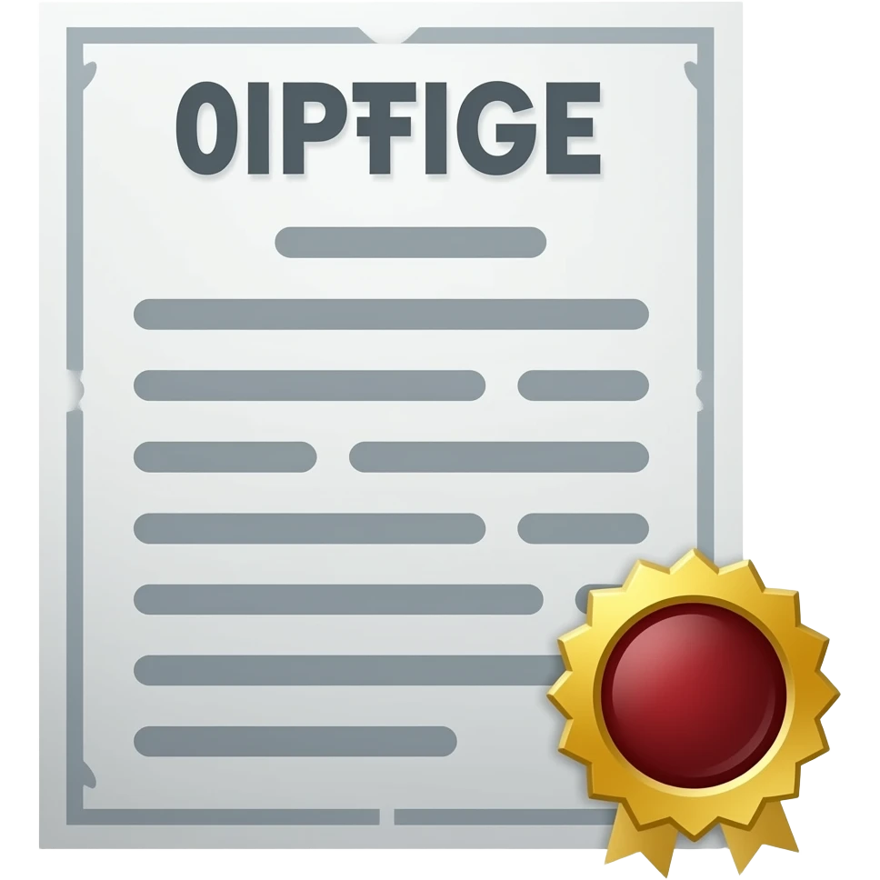 Haz un emoji de un documento que represente a una autorización emoji