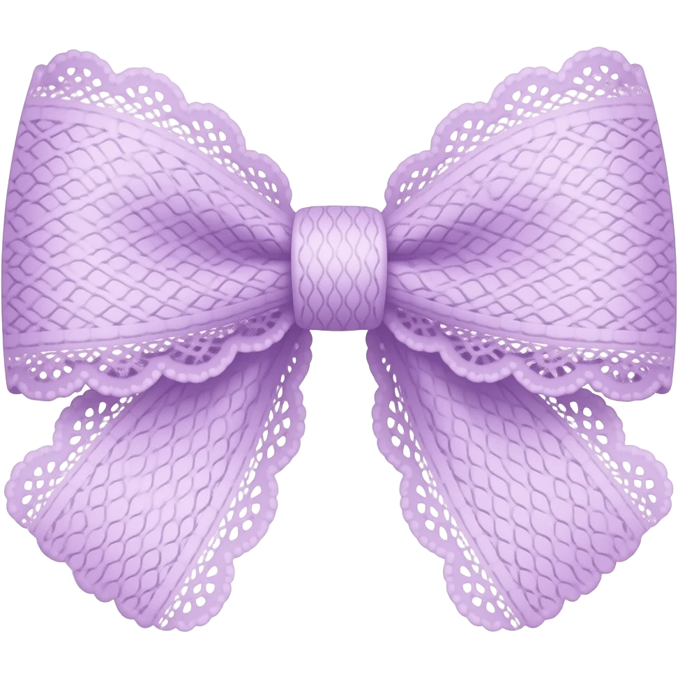 Cute Light Purple lace bow emoji