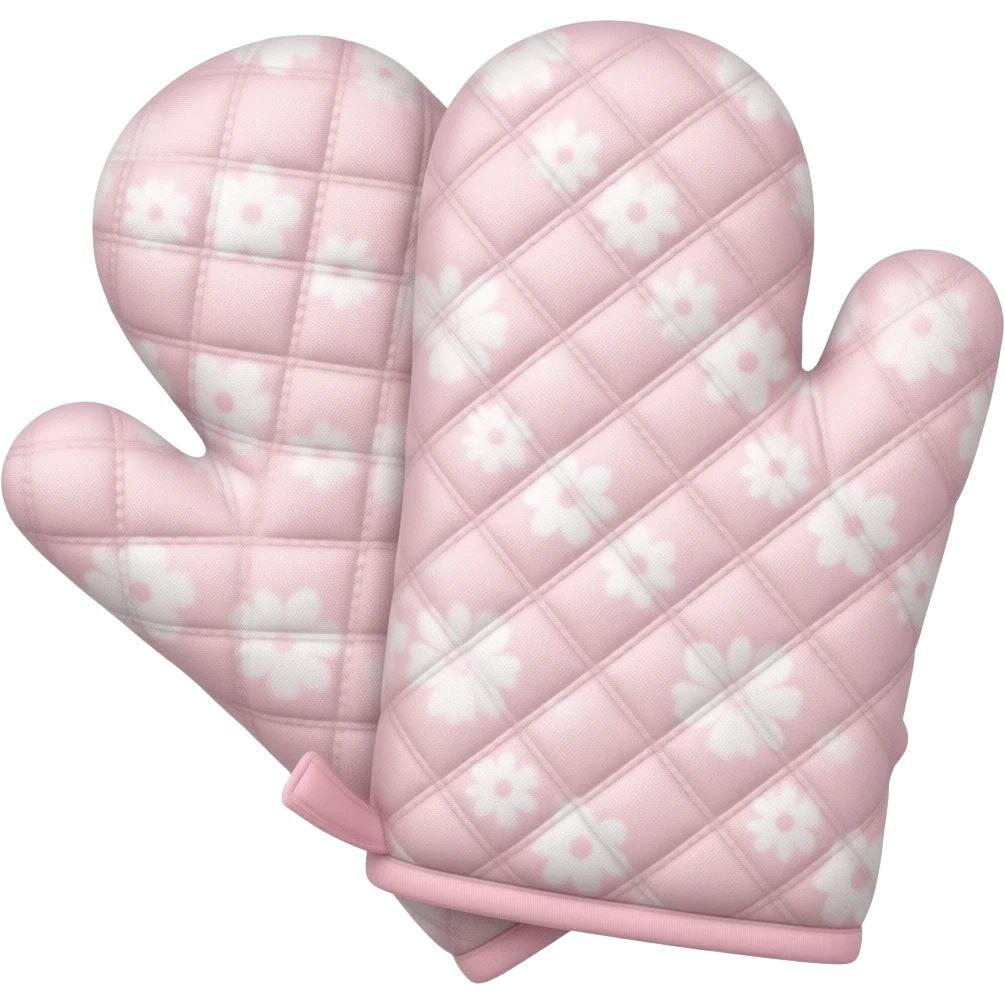 coquette pair of oven mitts emoji