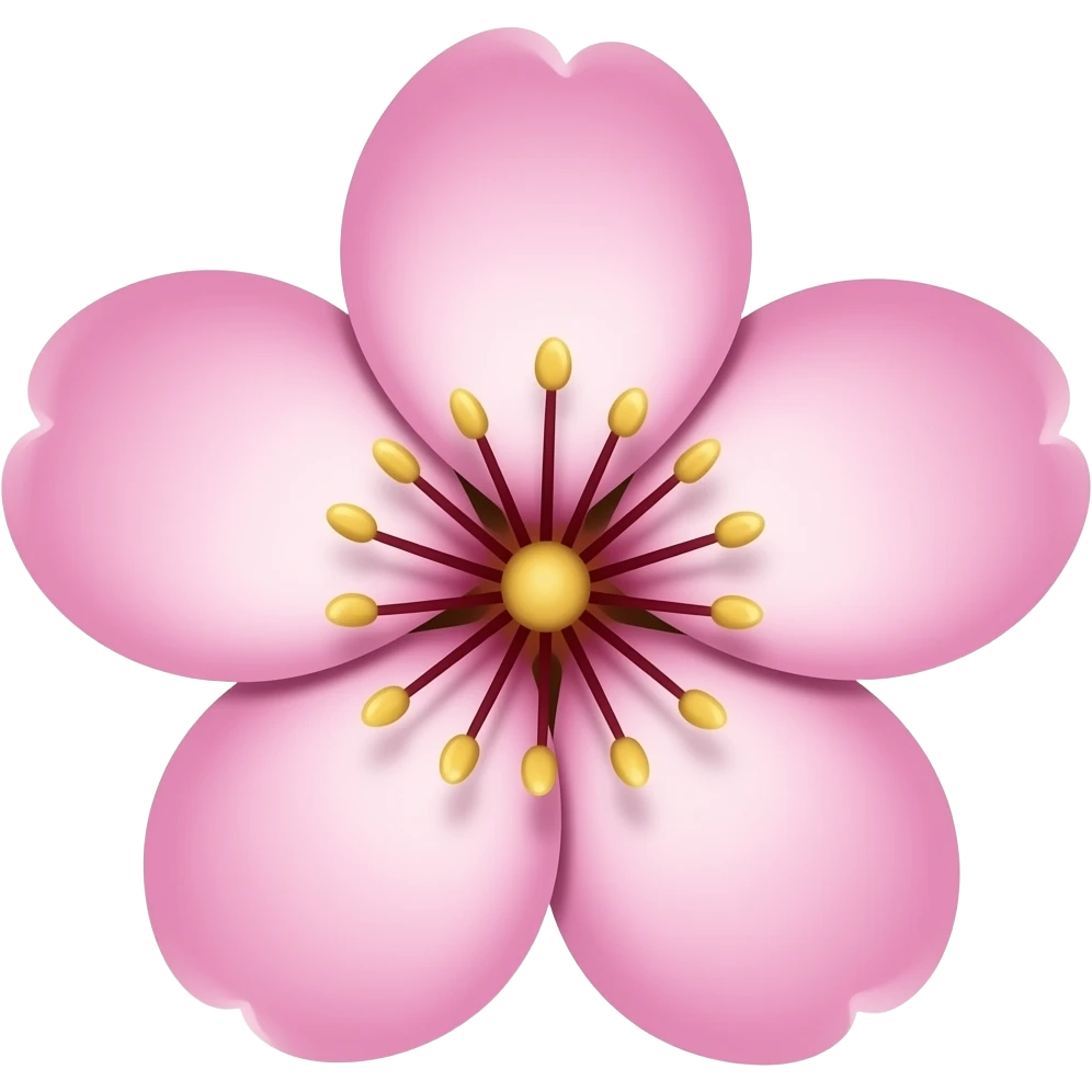 Plum flower emoji