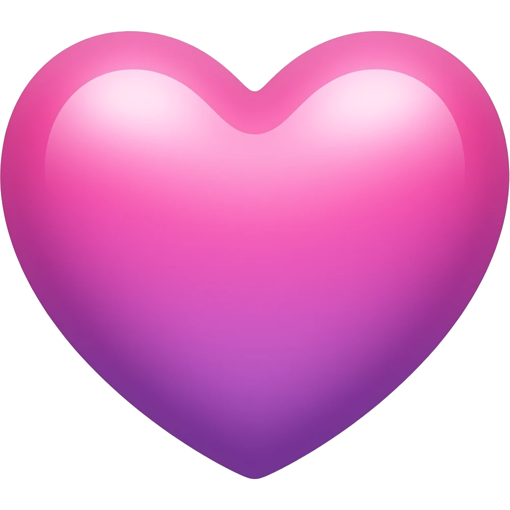 Pink and purple gradient heart emoji