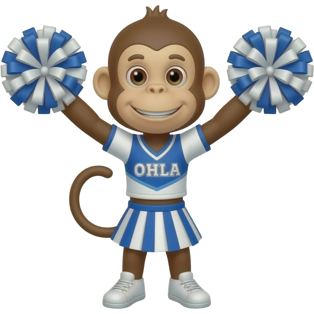 chearleader monkey emoji