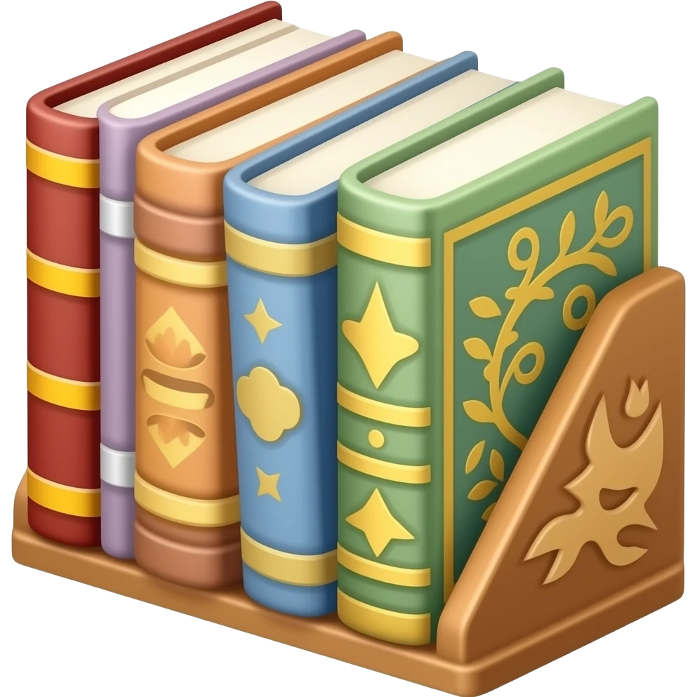 decor books stand emoji