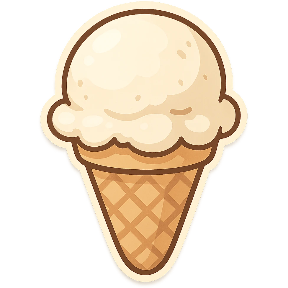 一个冰激凌 emoji