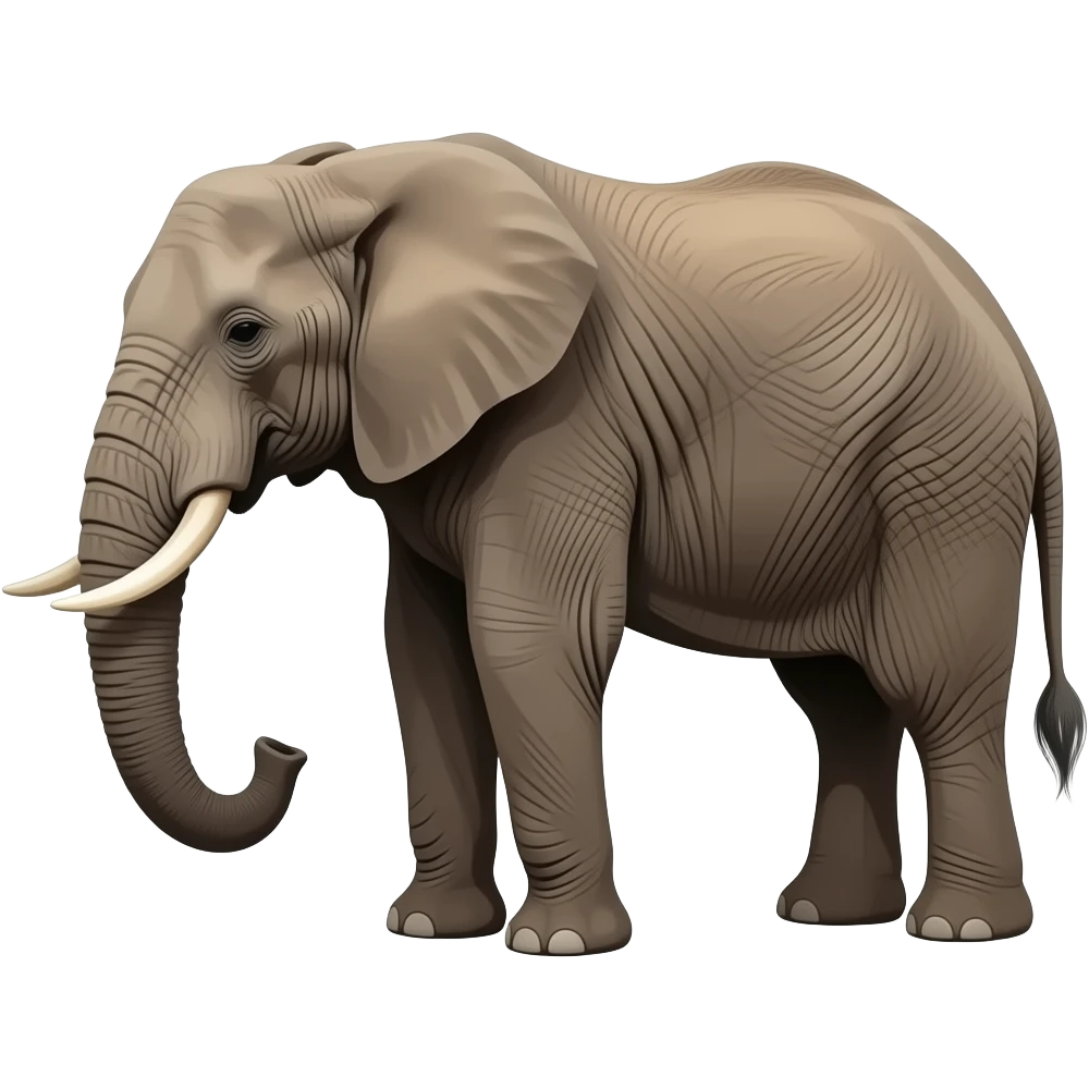 African bush elephant big emoji