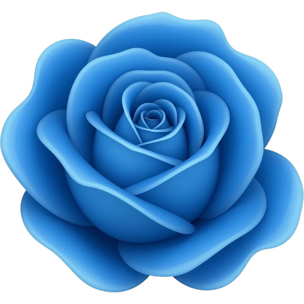 Rosa azul emoji