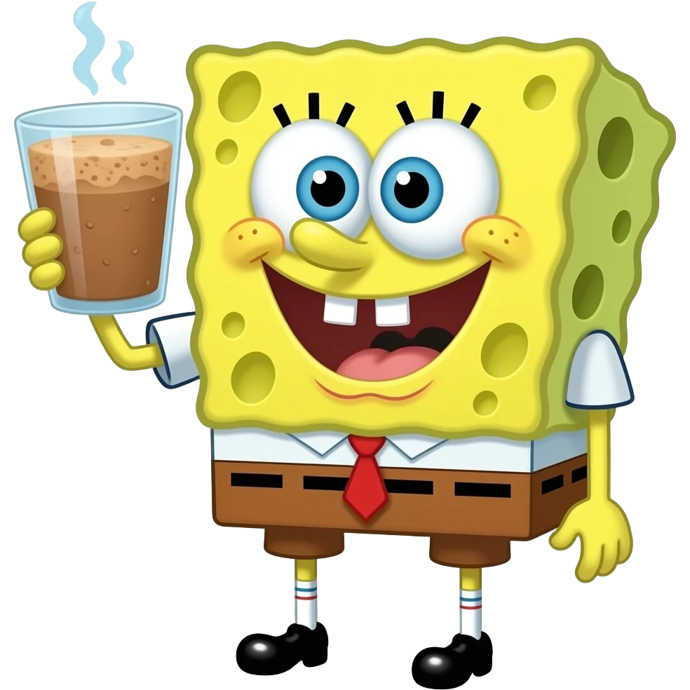 Bob esponja tomando mate tomando mate emoji