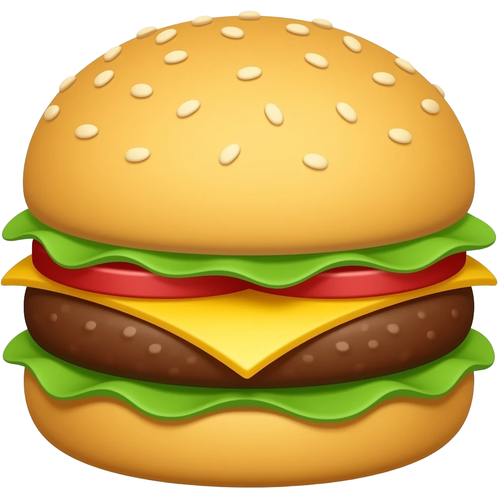 yellow burger emoji
