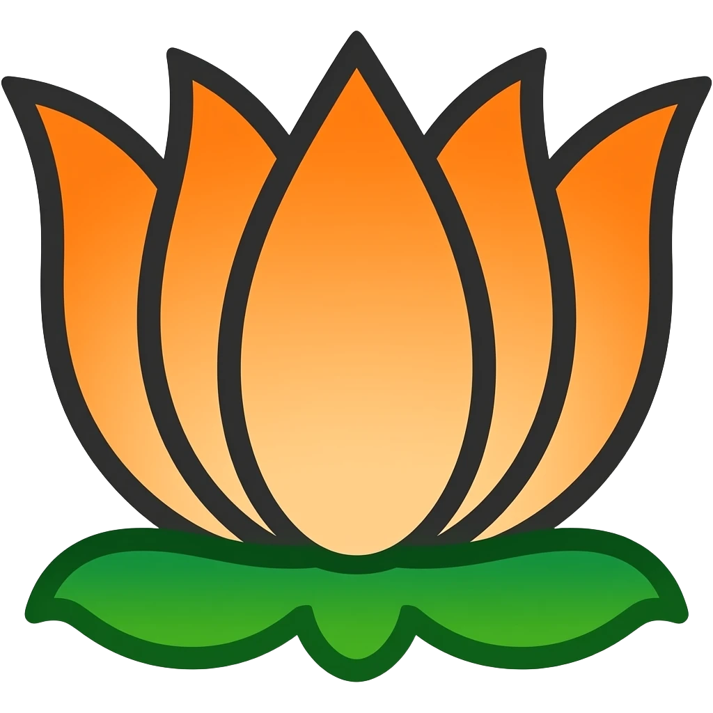 Bjp flower logo emoji