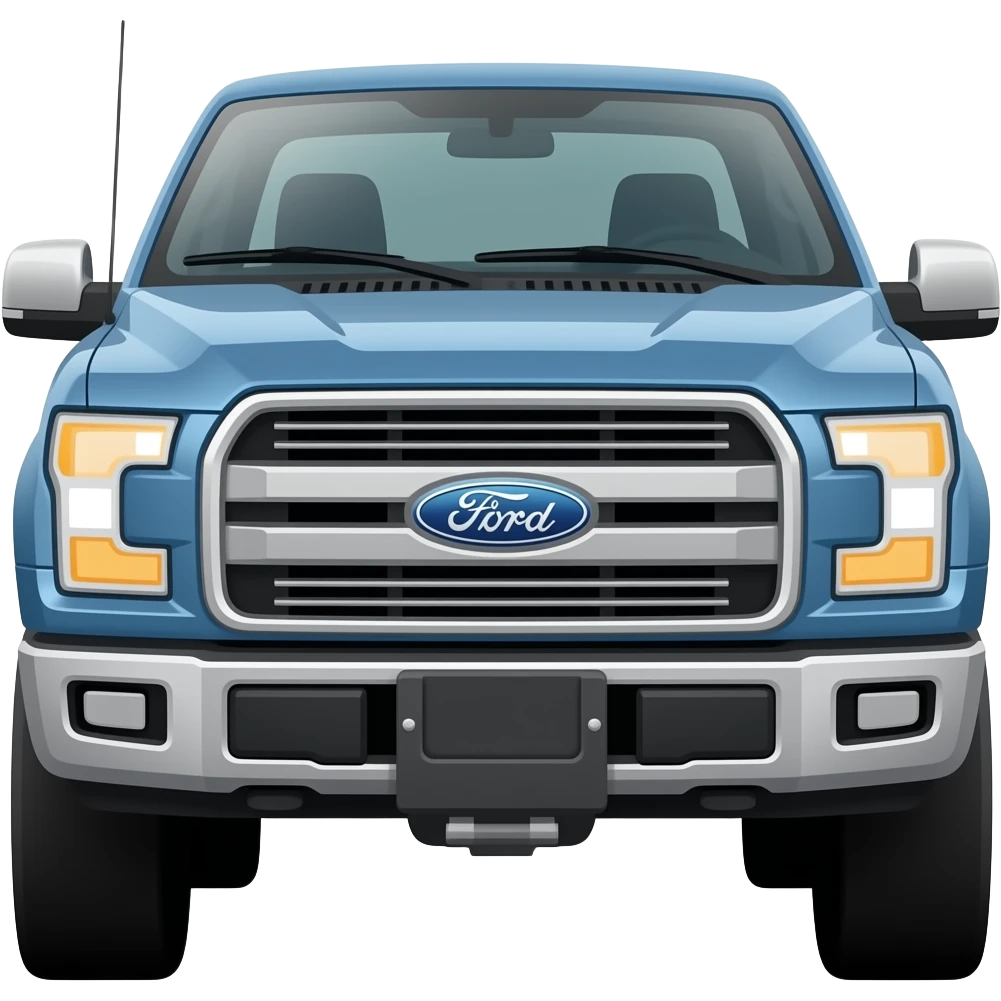 Ford Pick up truck with tacking emoji