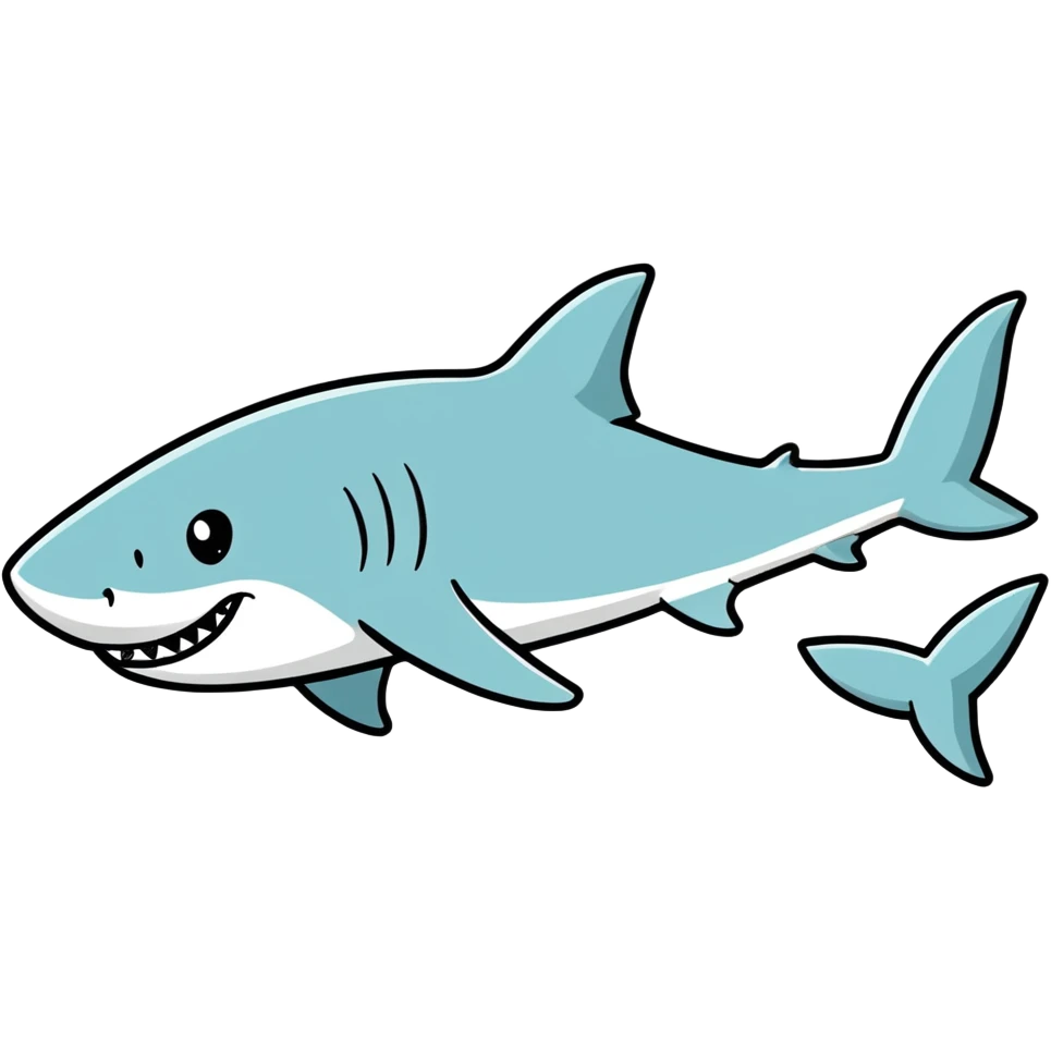 A shark with legs
 emoji