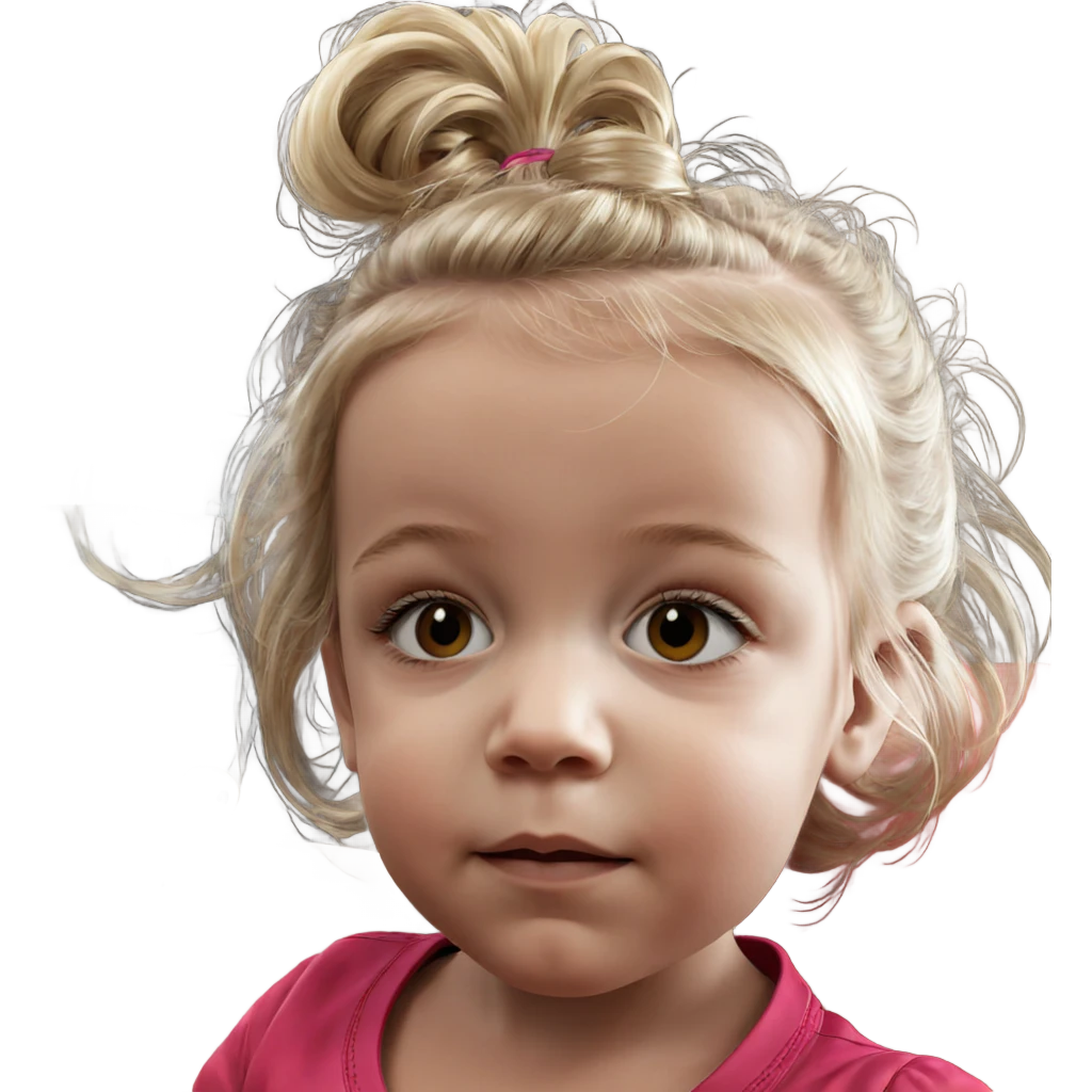 blonde girl looking at viewer emoji